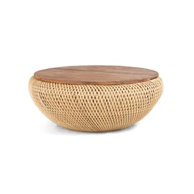 LH Home D Bodhi Natural Wave Coffee Table