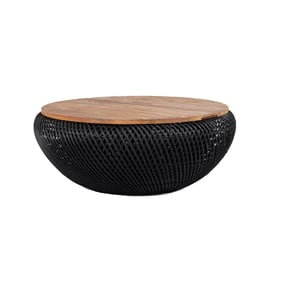 LH Home D Bodhi Black Wave Coffee Table