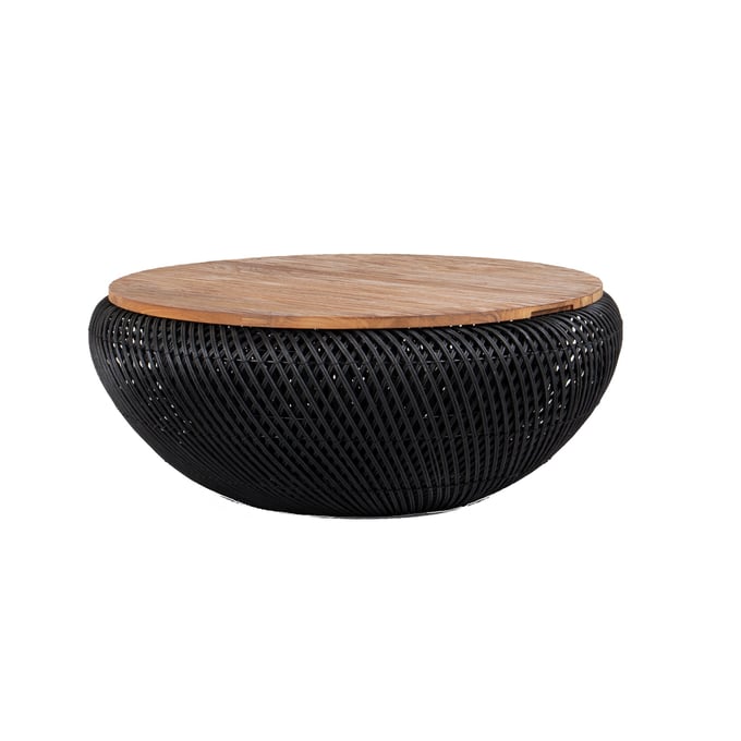 LH Home D Bodhi Black Wave Coffee Table LHI-DBA97-BLK