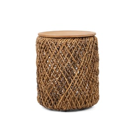 LH Home D Bodhi Brown Knut Side Table