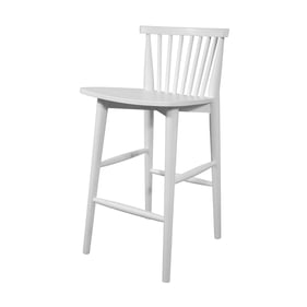 LH Home Easton White Counter Height Stool