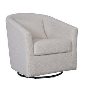 LH Home Carmen Cream Swivel Glider