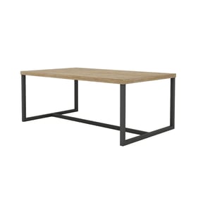 LH Home Irondale Brown Grey Rectangular Coffee Table