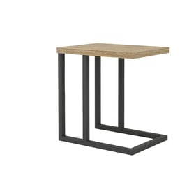 LH Home Irondale Brown Grey Laptop Table