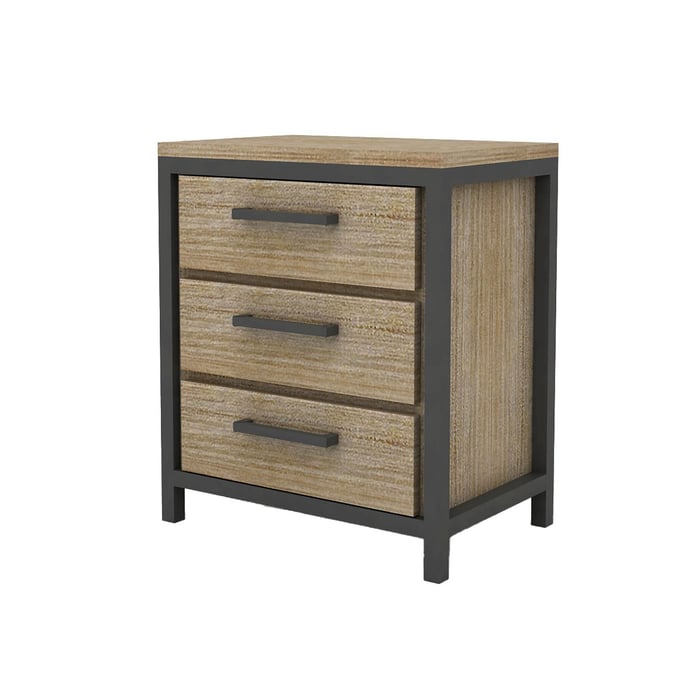 LH Home Irondale Brown Grey Nightstand LHI-IDB02