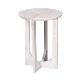 LH Home Sasha White Side Table