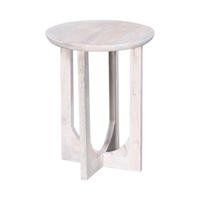 LH Home Sasha White Side Table LHI-JSA0032