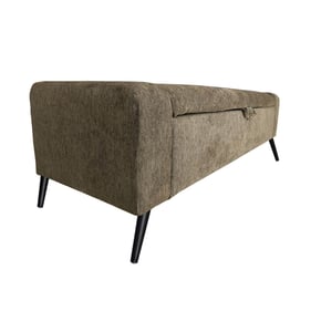 LH Home Khloe Chocolate Storage Bench