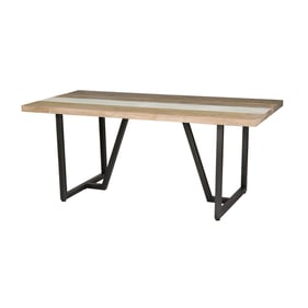 LH Home Metro Havana Brown White Dining Table