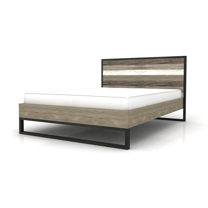 LH Home Metro Havana Brown White Queen Bed Headboard LHI-MHB001Q-HB