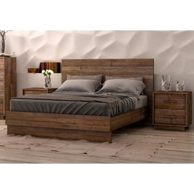 LH Home Nevada Brown 2pc Bedroom Set with Queen Bed