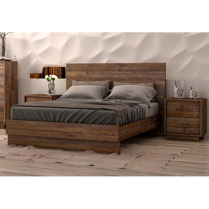 LH Home Nevada Brown 2pc Bedroom Set with Queen Bed LHI-NVD001-BR-S2