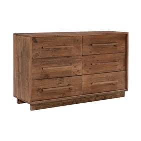 LH Home Nevada Brown 6 Drawer Dresser