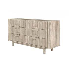 LH Home Oasis Beige 6 Drawers Dresser