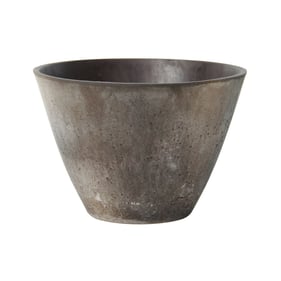 LH Home Patio Rustic Brown Conical Bowl