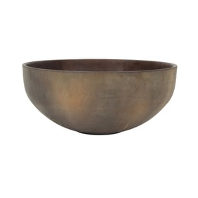 LH Home Patio Rustic Brown Tapered Bowl