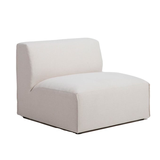 LH Home Premium Beige Modular Armless Chair LHI-PRE047-ARML