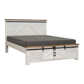 LH Home Provence White Brown King Bed