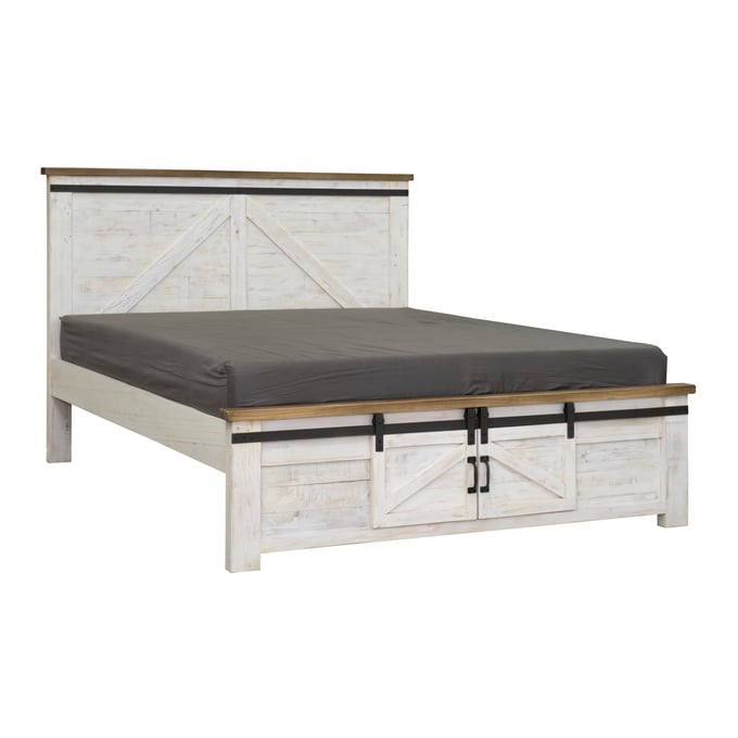 LH Home Provence White Brown King Bed Siderail Slat Center Rail LHI-PVN001K-SR