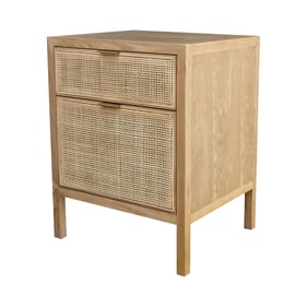 LH Home Cane Natural Rattan Filing Cabinet