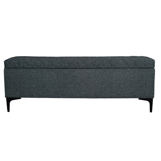 LH Home Reece Charcoal Grey Storage Bench LHI-REC016-CGR