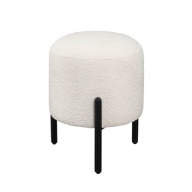 LH Home Florence White Stool