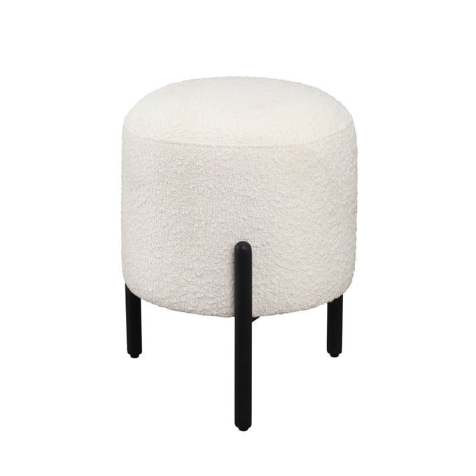 LH Home Florence White Stool LHI-RNS040