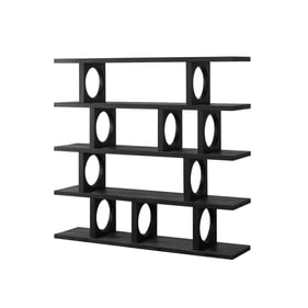 LH Home Pedro Black Bookcase