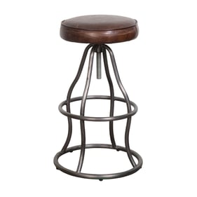 LH Home Seating Coachella Vintage Brown Bowie Stool