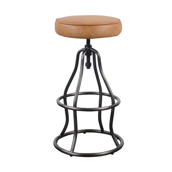 LH Home Seating Coachella Cognac Bowie Stool LHI-SBS49-08TL