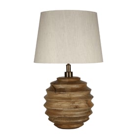 LH Home Skye Brown Off White Natural Lamp