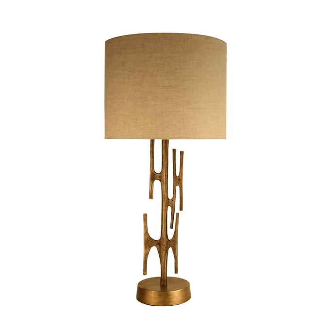 LH Home Skye Brass Off White Niko Lamp LHI-SKY009