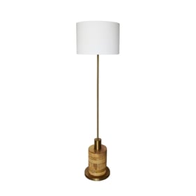 LH Home Skye Brown Off White Standing Lamp