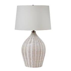 LH Home Skye White Oceana Table Lamp