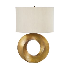 LH Home Skye Brass Iris Table Lamp