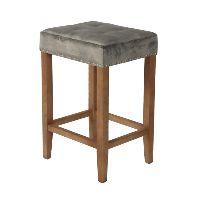 LH Home Last Chance Grey Espresso Counter Height Stool LHI-SNH-63