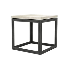 LH Home Starlight Beige Side Table