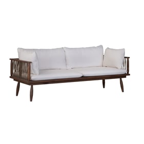 LH Home Vineyard Brown White Outdoor Sofa