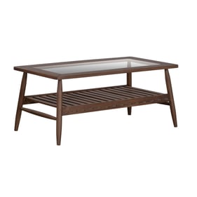 LH Home Vineyard Brown Outdoor Rectangular Coffee Table