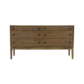 LH Home West Brown 6 Drawer Dresser