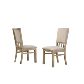 2 Lilola Home Brutus Reclaimed Wheat Dining Chairs