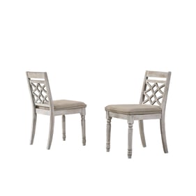 2 Lilola Home Havanna Off White Dining Chairs