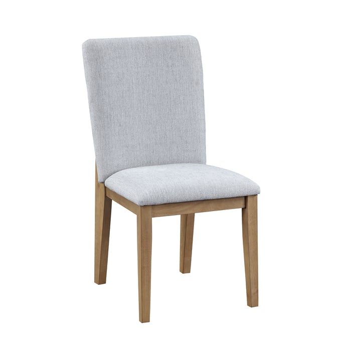 2 Lilola Home Delphine Gray Linen Fabric Dining Chairs LILO-30021