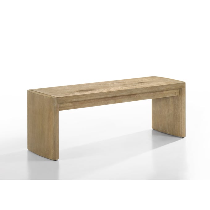 Lilola Home Magnus Oak Wooden Dining Bench LILO-30035-BENCH