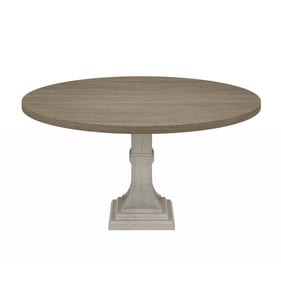 Lilola Home Tannen White Gray Round Dining Table