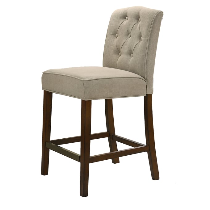 Lilola Home Darby Tan Fabric Counter Height Chair LILO-30513