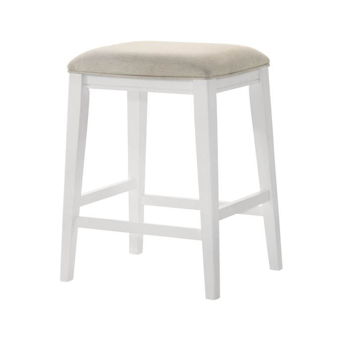 Lilola Home Sasha White Counter Height Stool LILO-30522