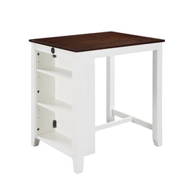 Lilola Home Graham White Small Space Counter Height Table