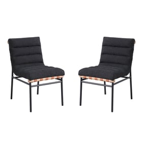 2 Lilola Home Lahni Black Dining Chairs