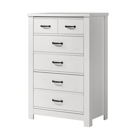 Lilola Home Cassini White 5 Drawers Chest